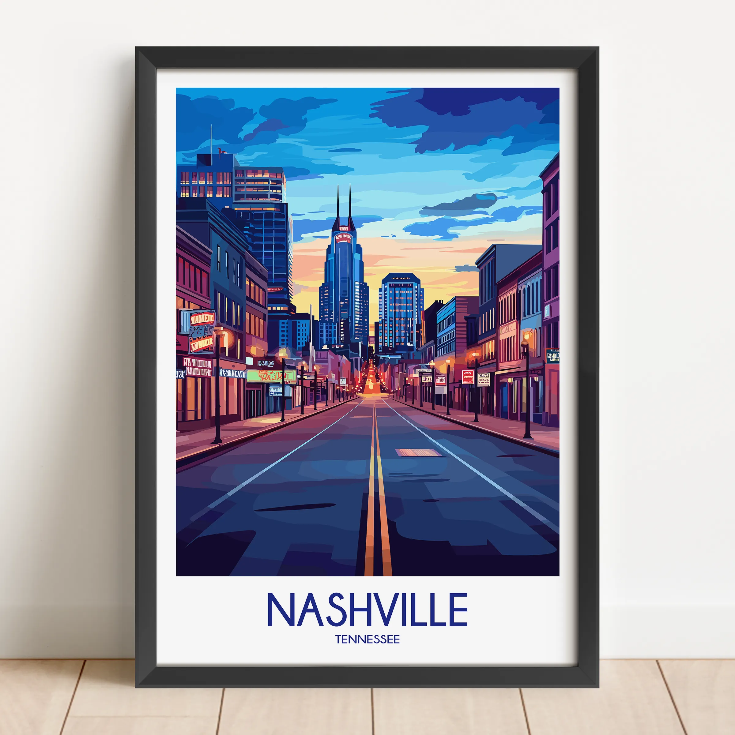 Nashville Souvenir Poster Print