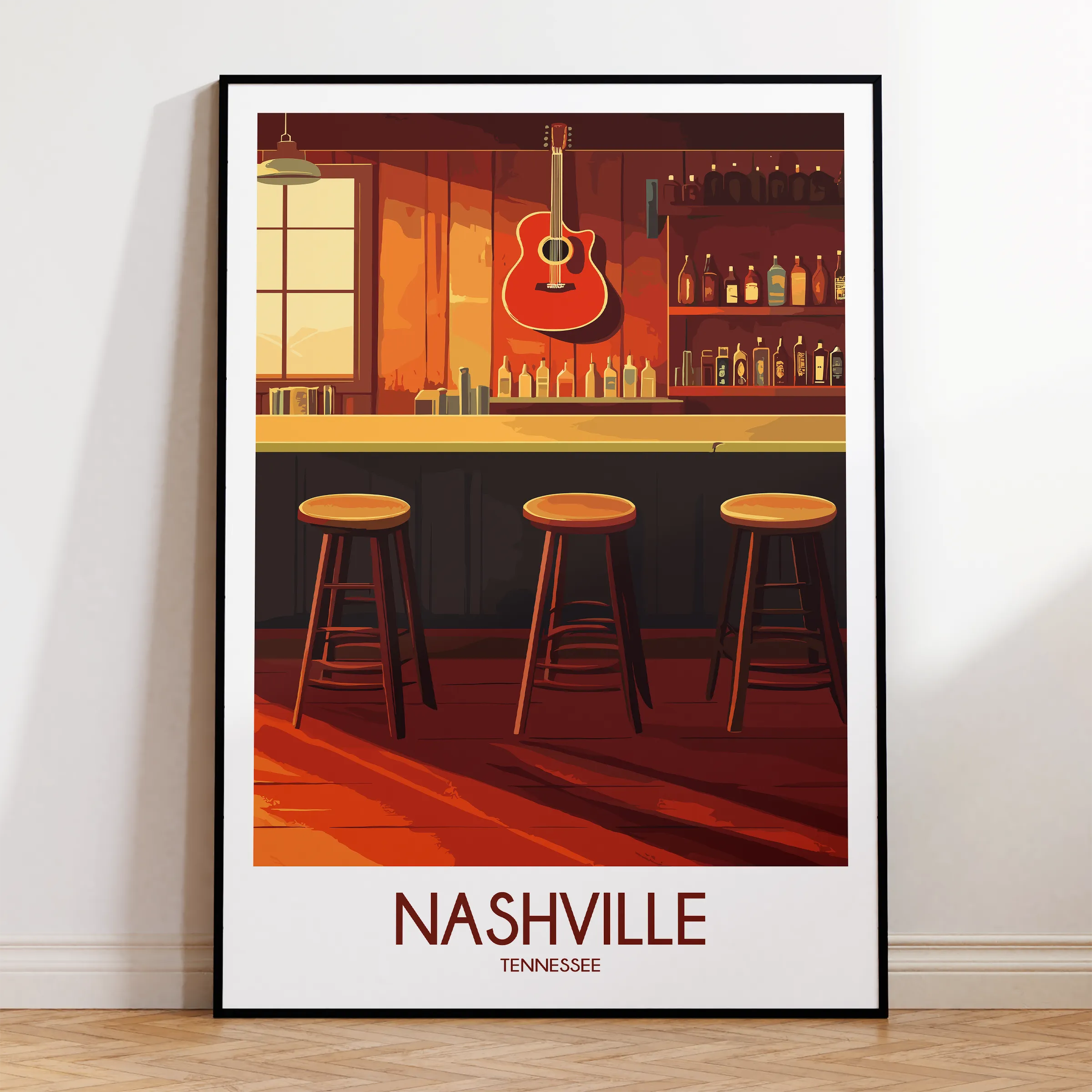 Nashville Vintage Style Print