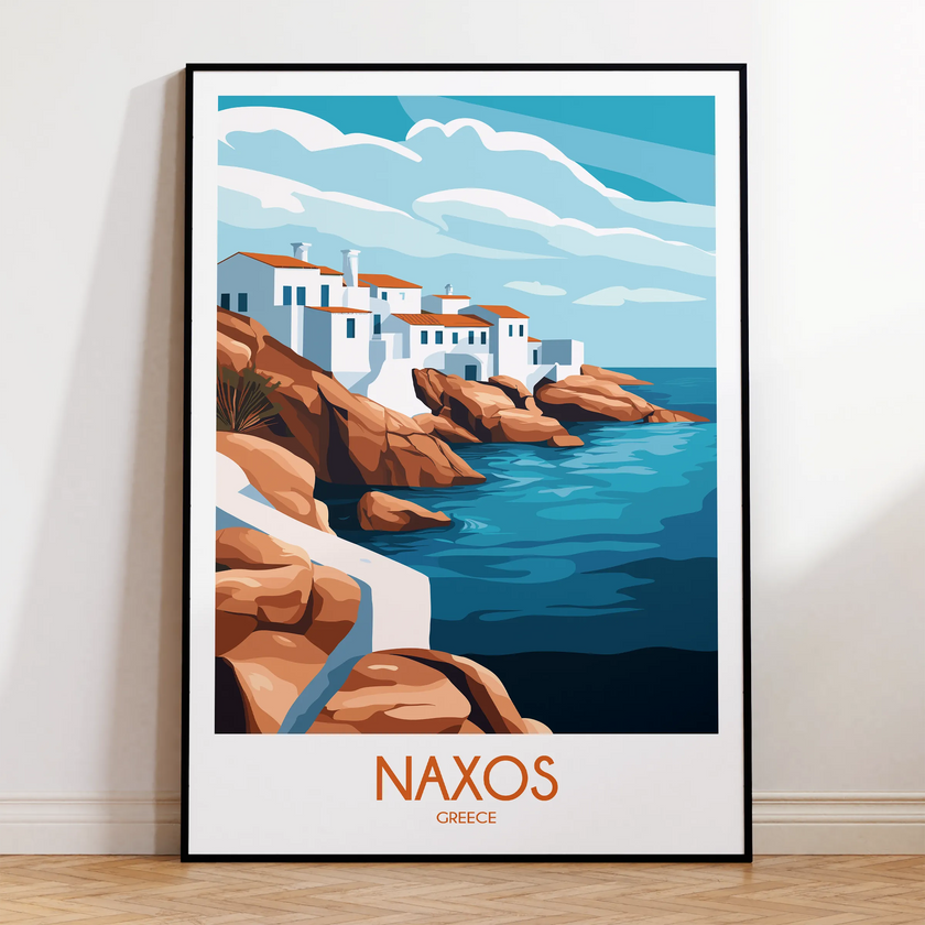 Naxos Modern Travel Poster