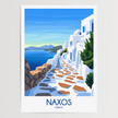Naxos Retro Travel Illustration
