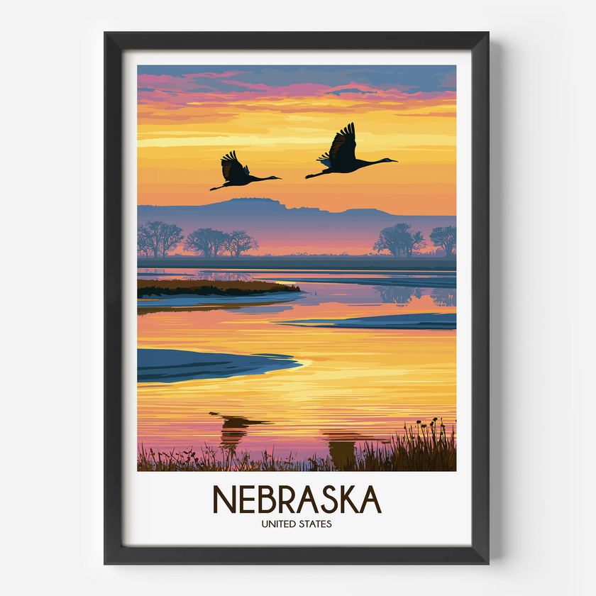 Nebraska Destination Art Gift
