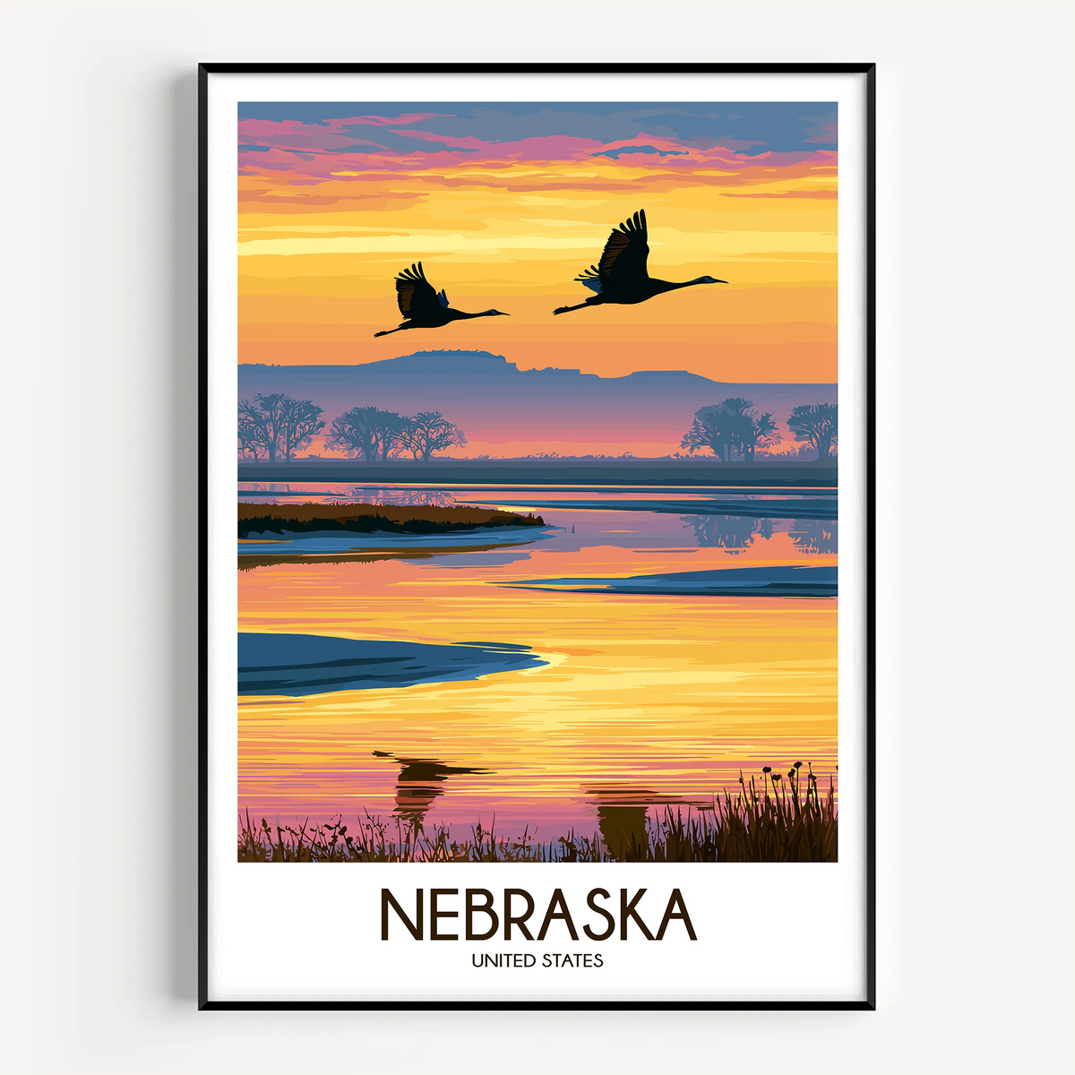 Nebraska Gallery Quality Print