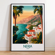 Nerja Modern Travel Poster
