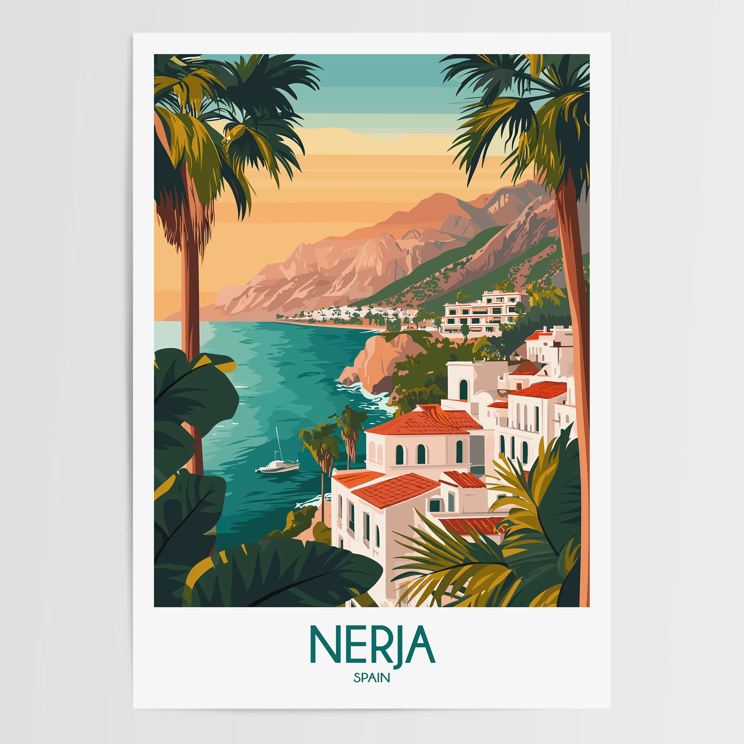 Nerja Scenic Landscape Art