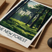 New Forest Retro Travel Illustration