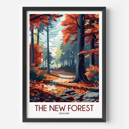 New Forest Souvenir Poster Print