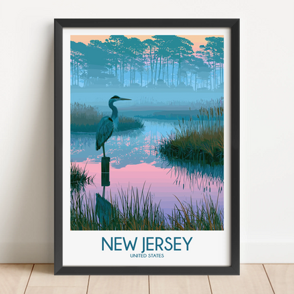 New Jersey Souvenir Poster Print