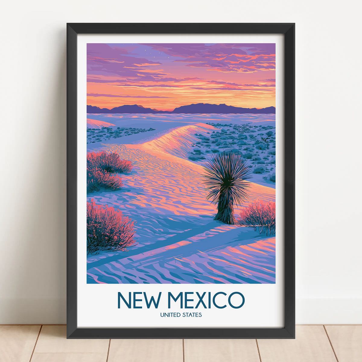 New Mexico Minimalist Wall Art