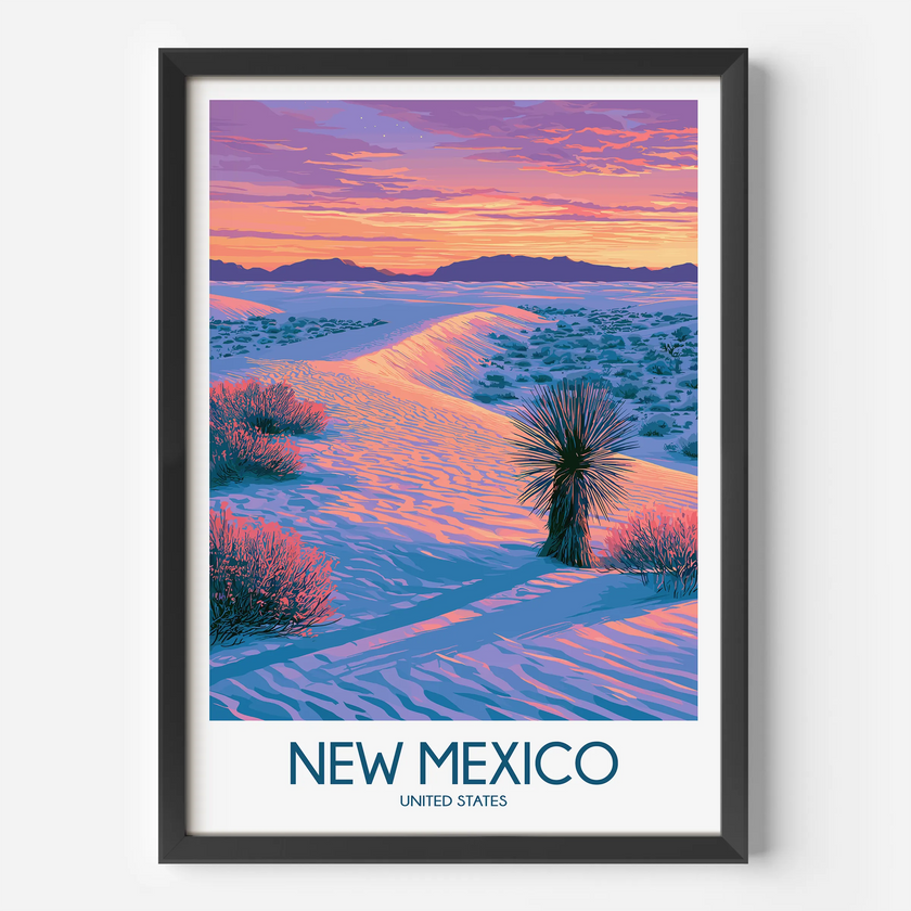New Mexico Vintage Style Print