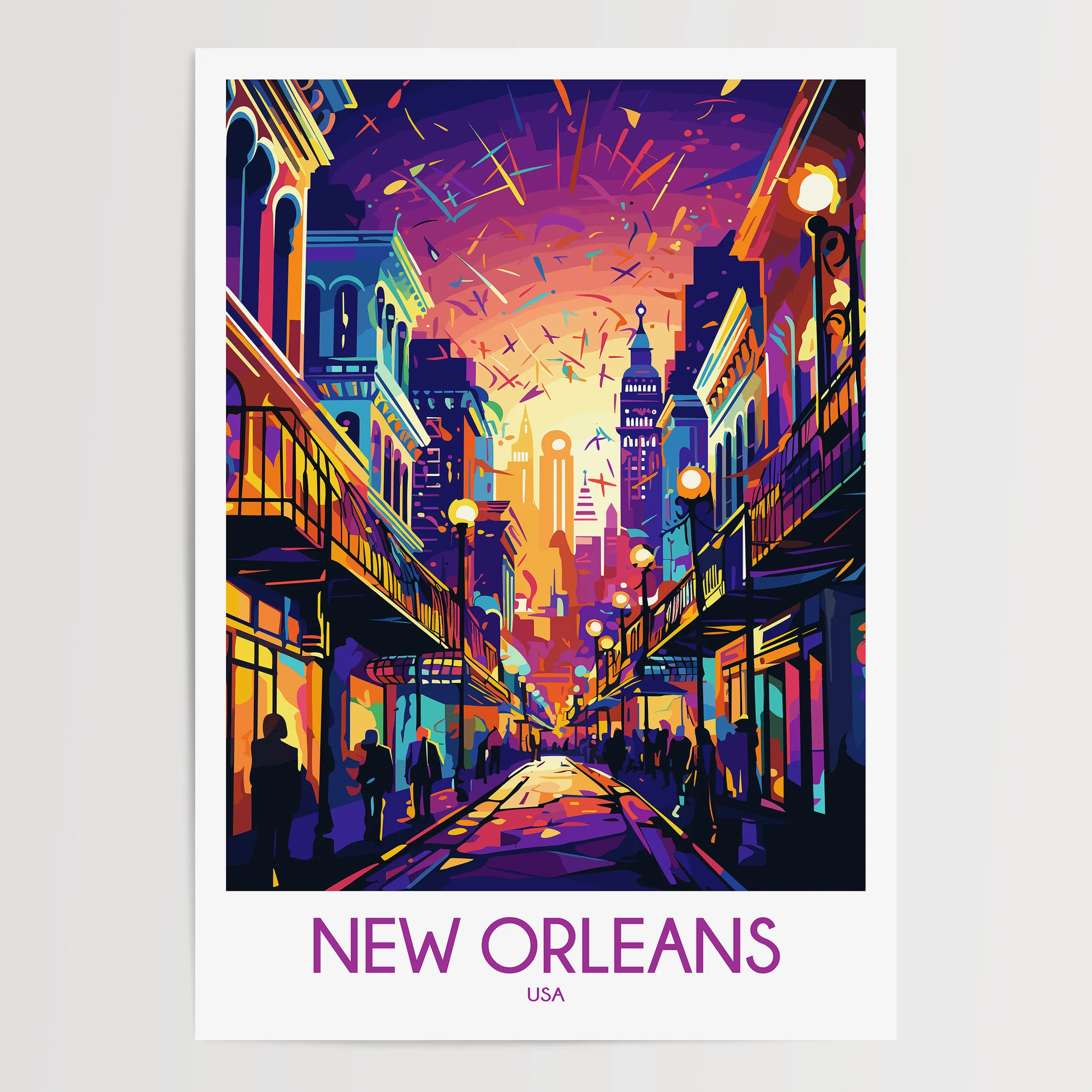 New Orleans Minimalist Wall Art