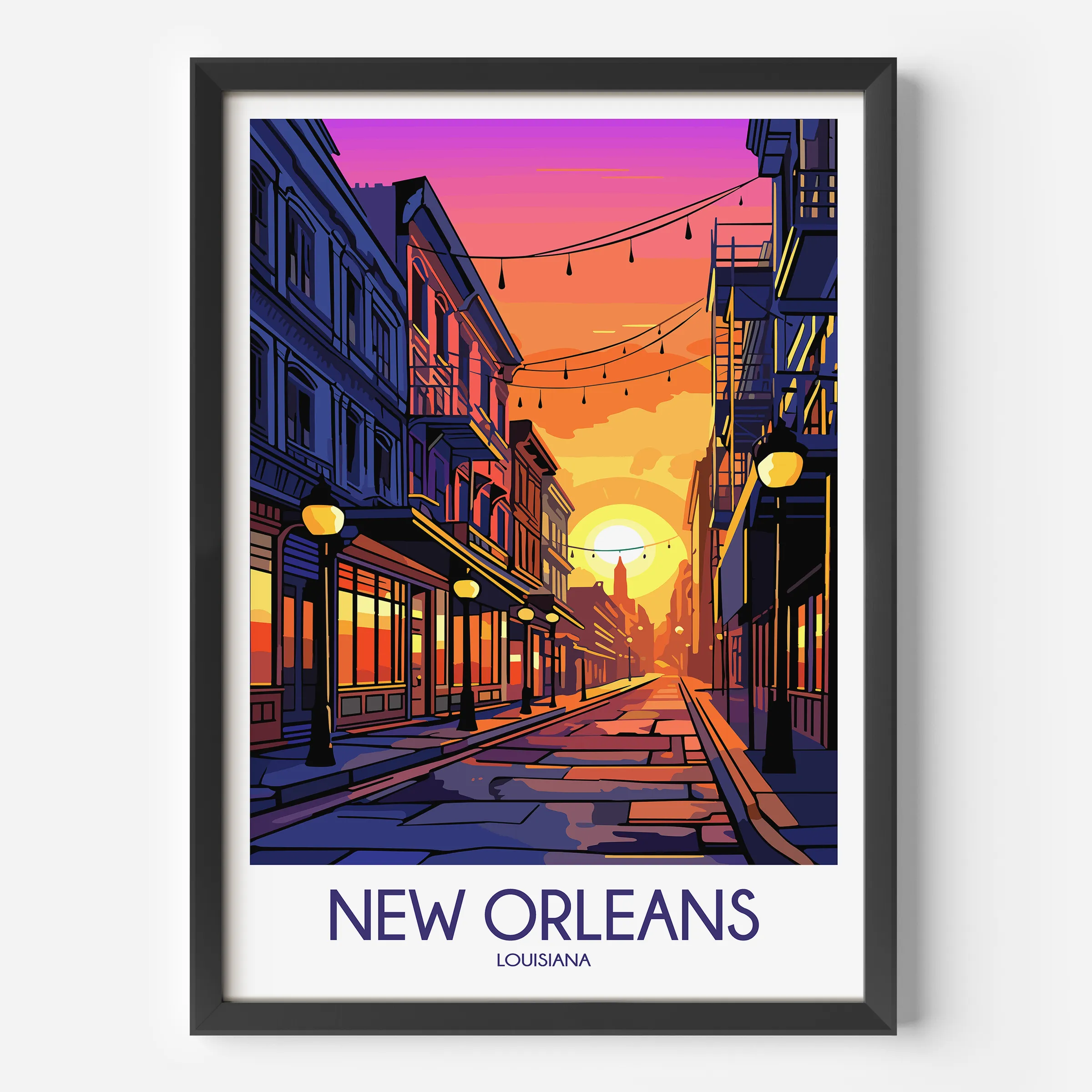 New Orleans Minimalist Wall Art