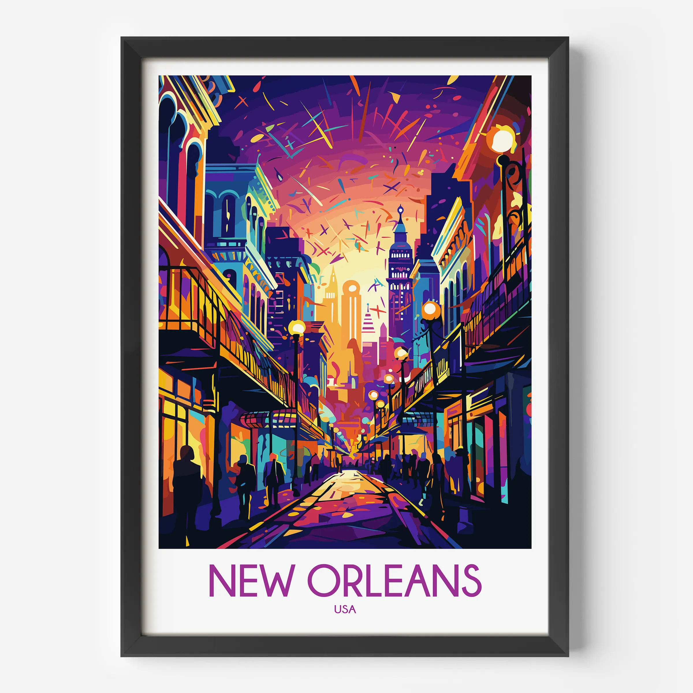 New Orleans Modern Travel Poster