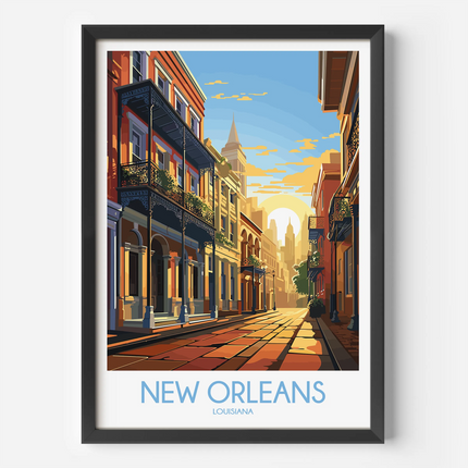 New Orleans Vintage Style Print