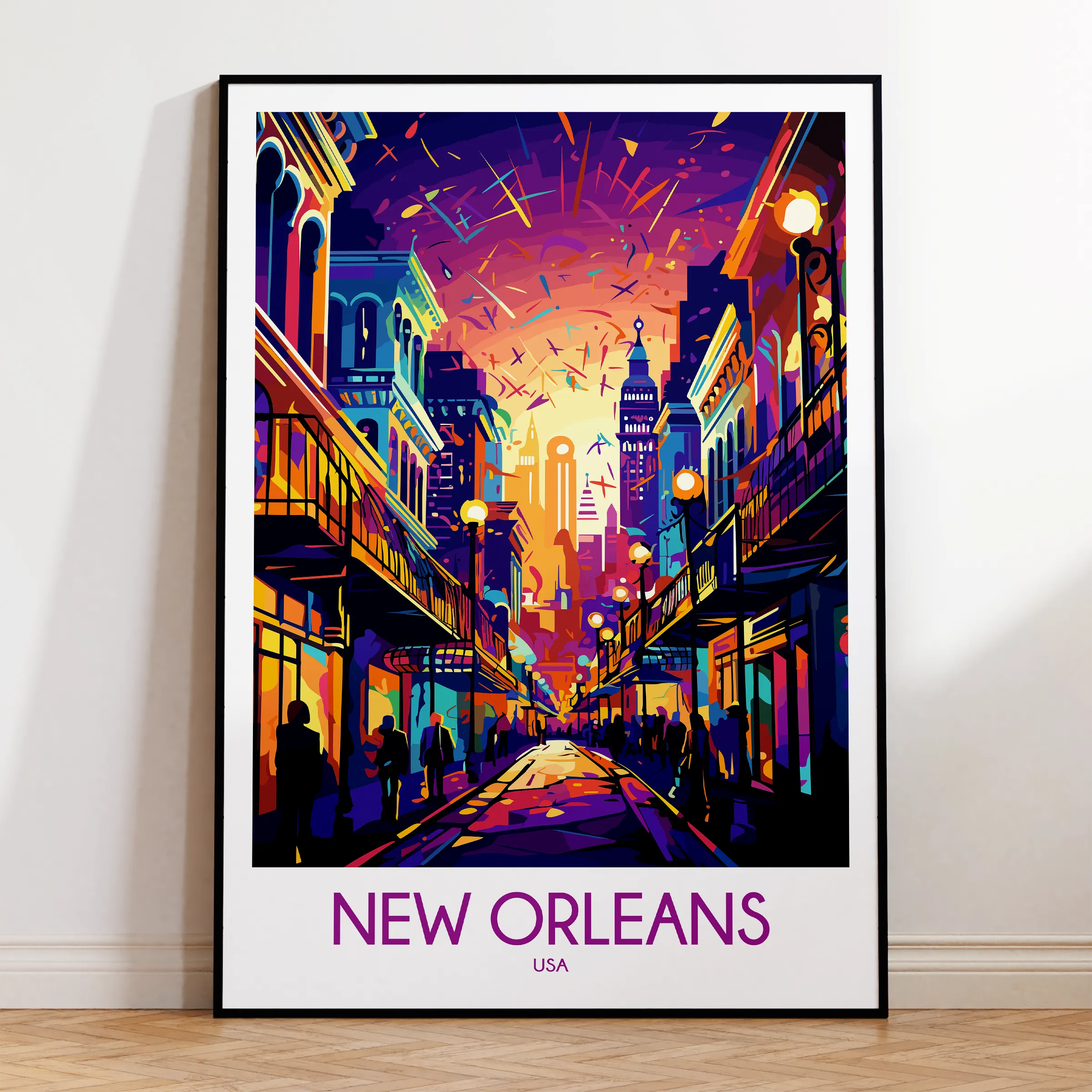 New Orleans Vintage Style Print