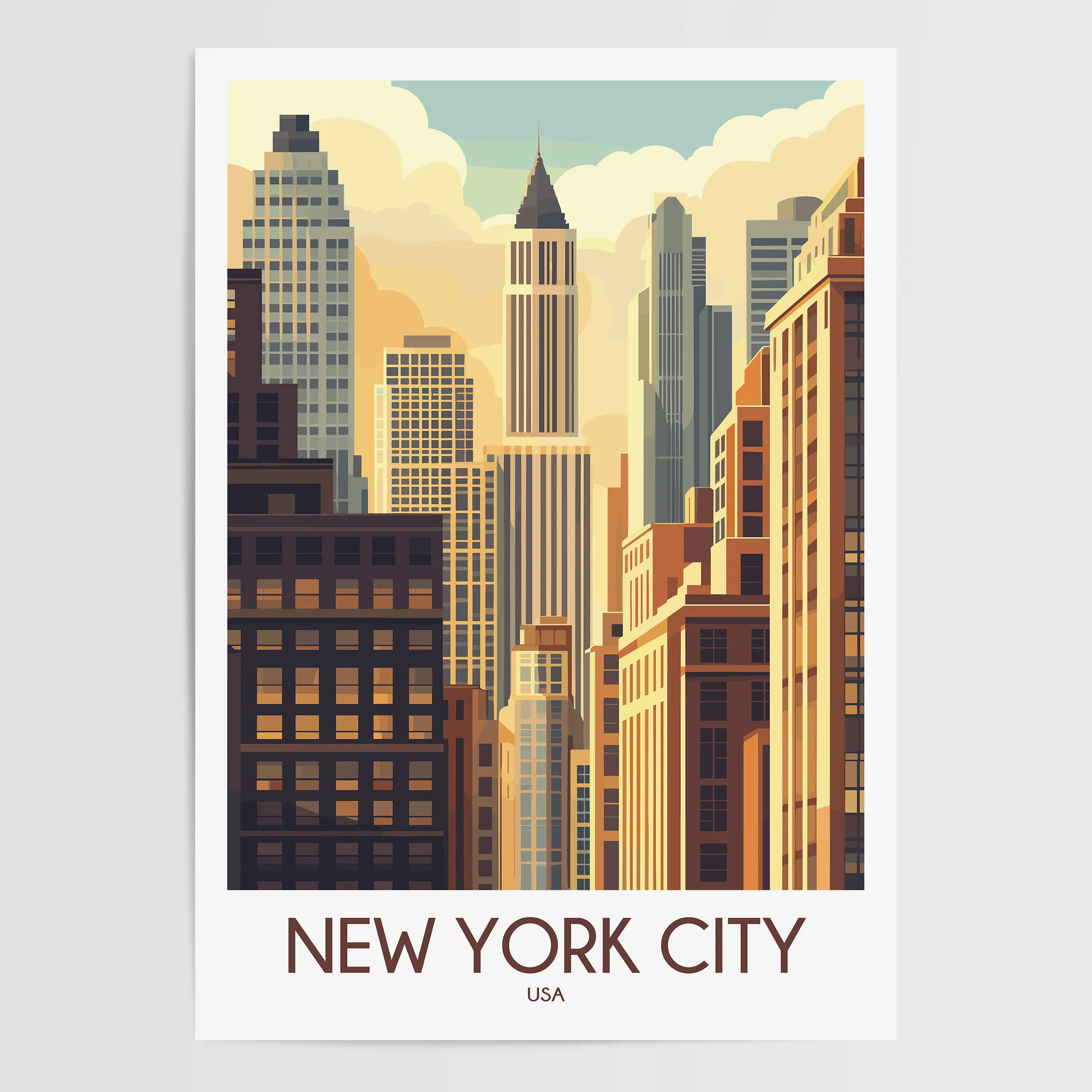 New York City Minimalist Wall Art