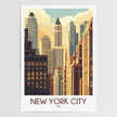 New York City Minimalist Wall Art