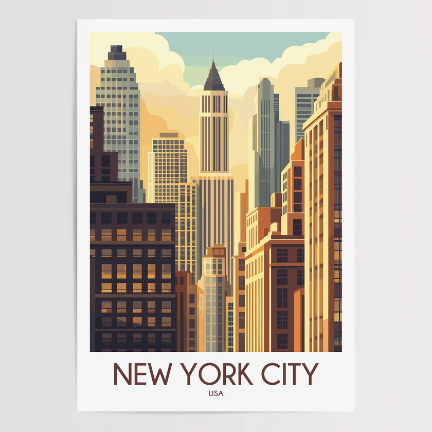 New York City Minimalist Wall Art