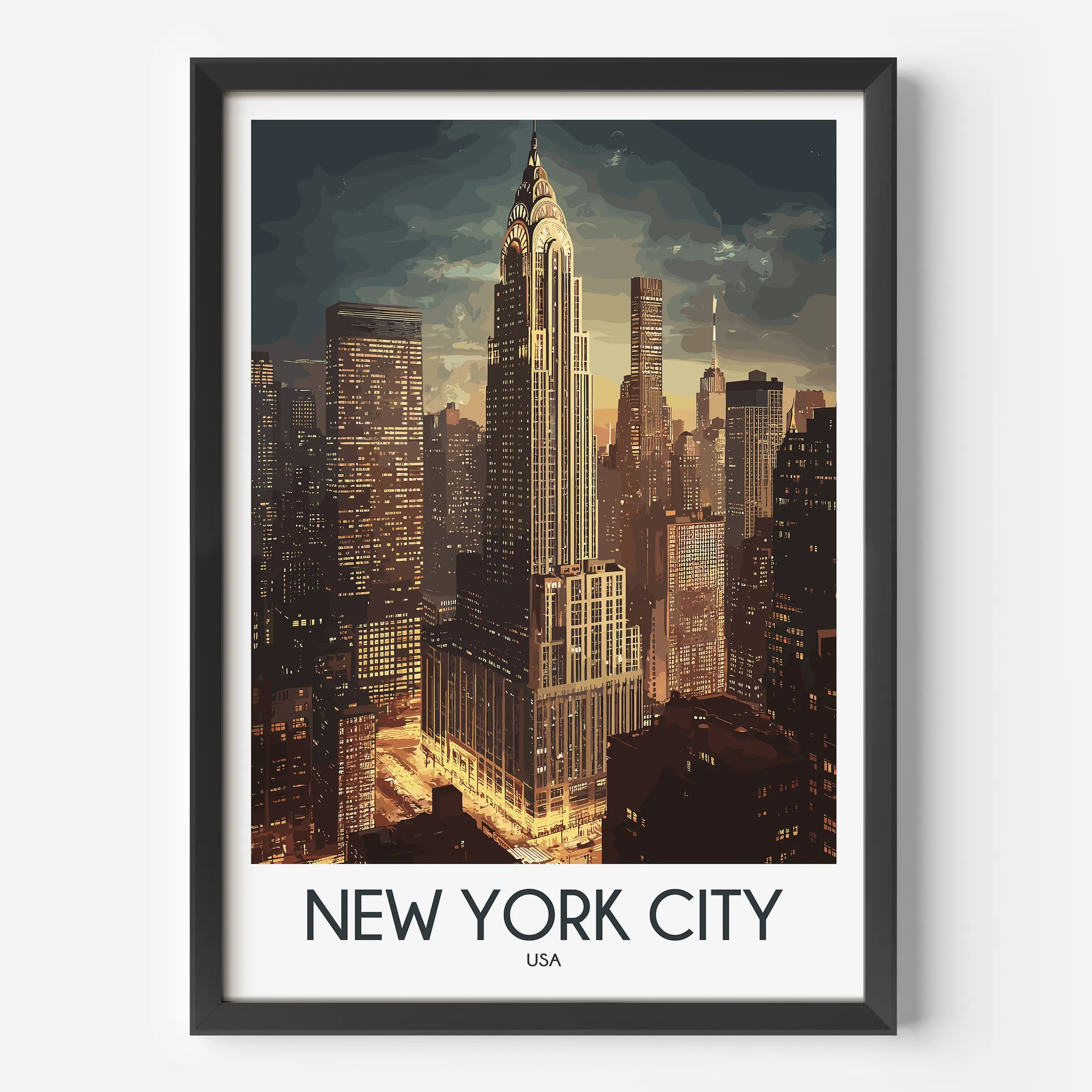 New York City Modern Travel Poster