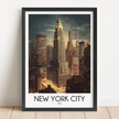 New York City Retro Travel Illustration