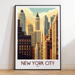 New York City Souvenir Poster Print