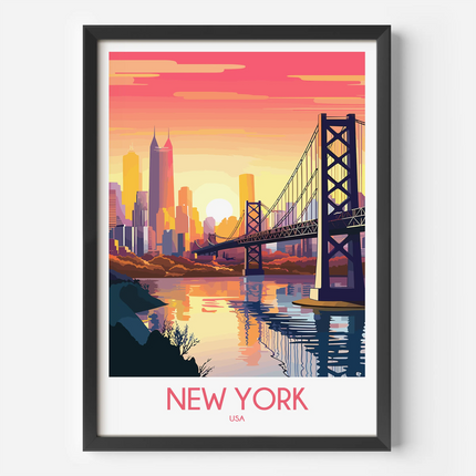 New York Minimalist Wall Art