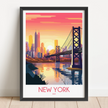 New York Modern Travel Poster