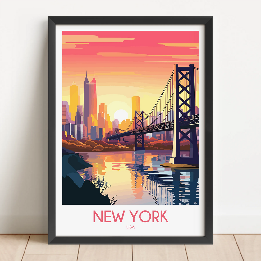 New York Modern Travel Poster