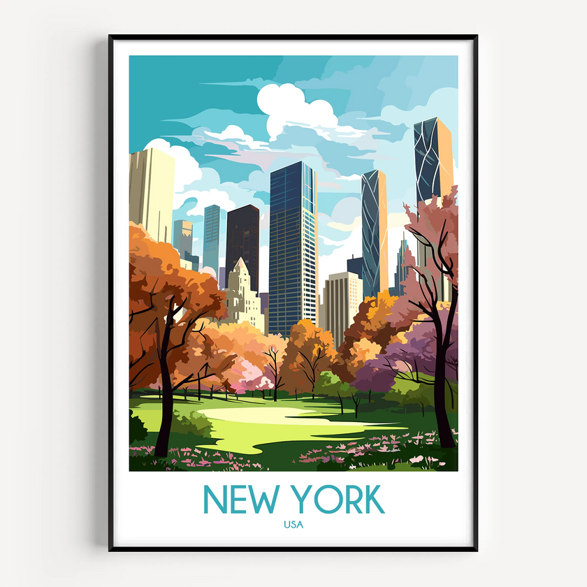 New York Modern Travel Poster