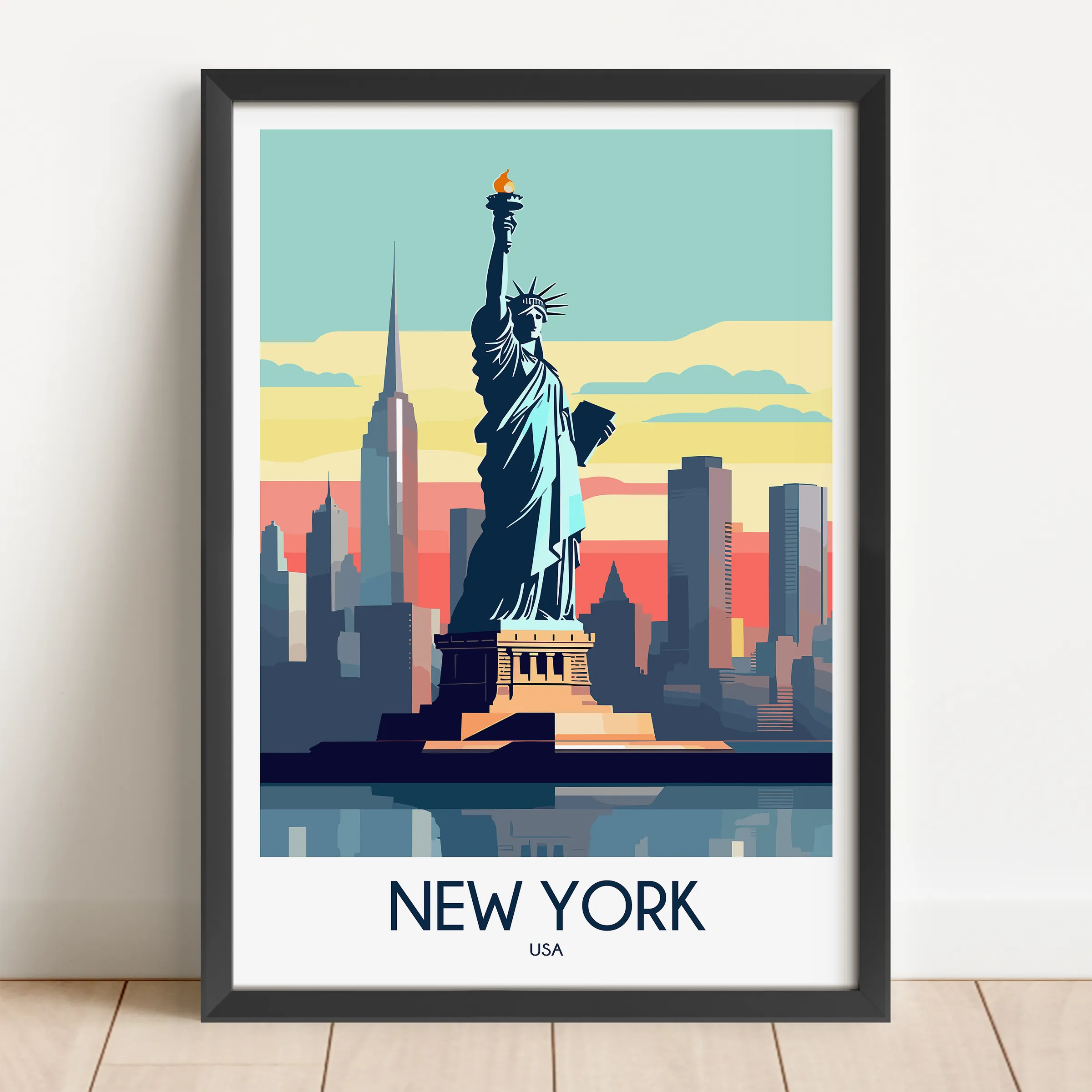 New York Retro Travel Illustration