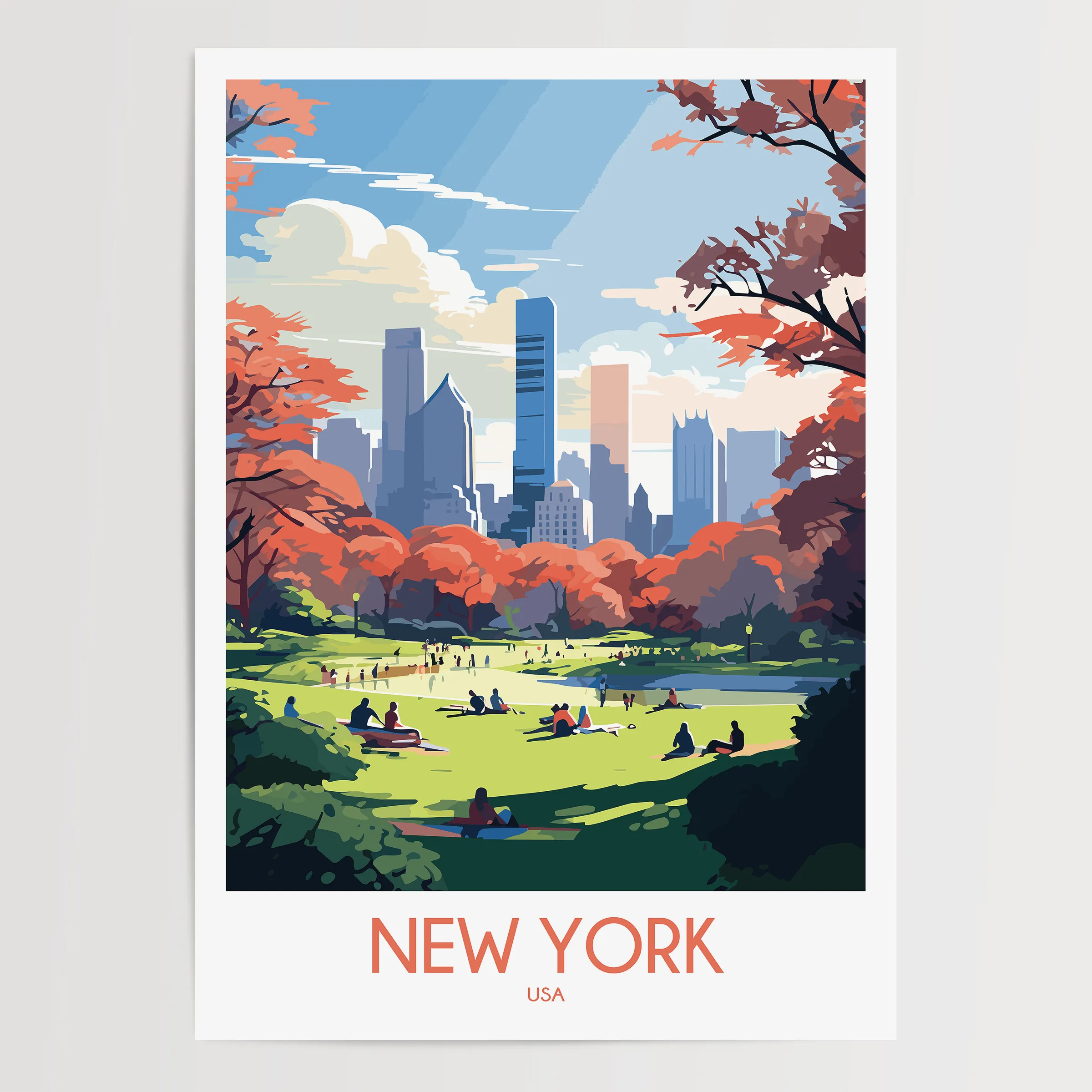 New York Scenic Landscape Art