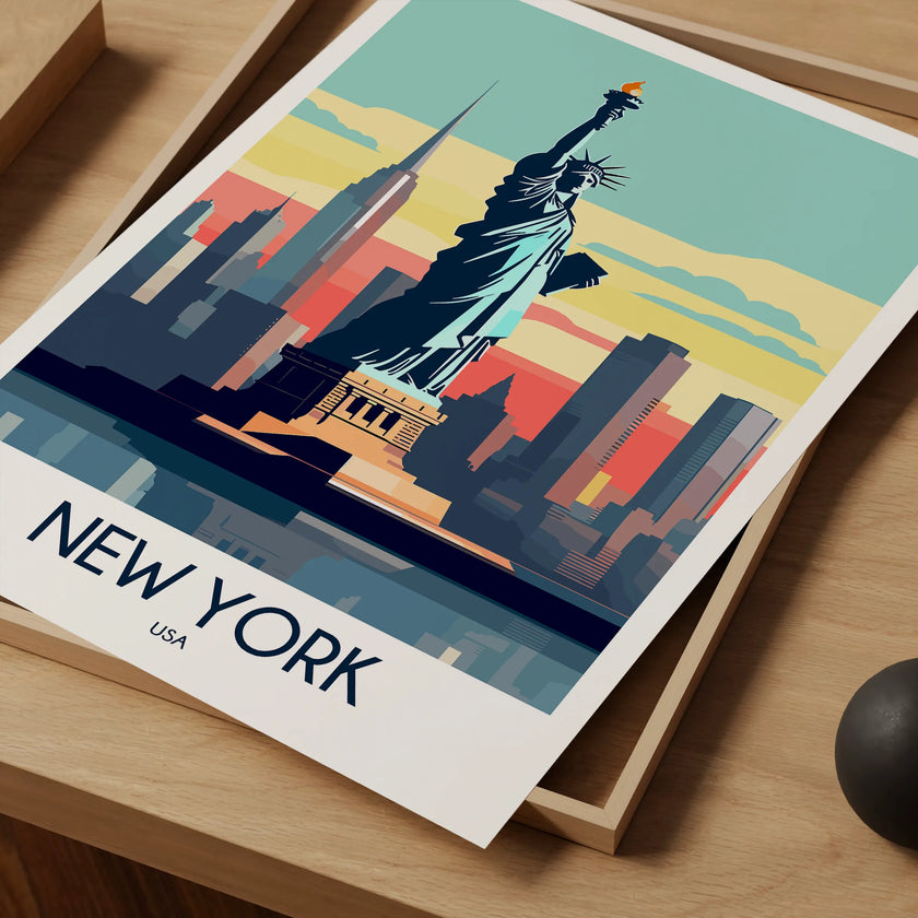 New York Souvenir Poster Print