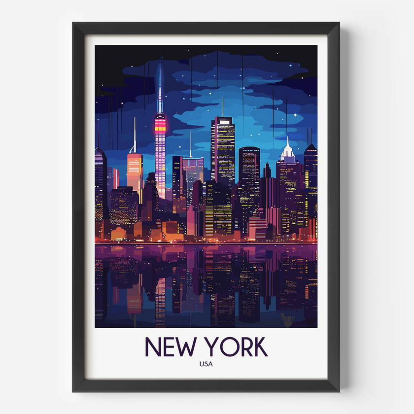 New York Souvenir Poster Print
