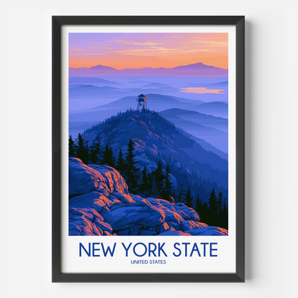 New York State Modern Travel Poster