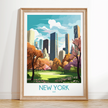 New York Vintage Style Print