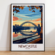 Newcastle Modern Travel Poster