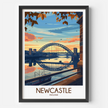 Newcastle Vintage Style Print