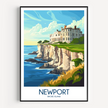 Newport Modern Travel Poster