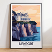 Newport Vintage Style Print