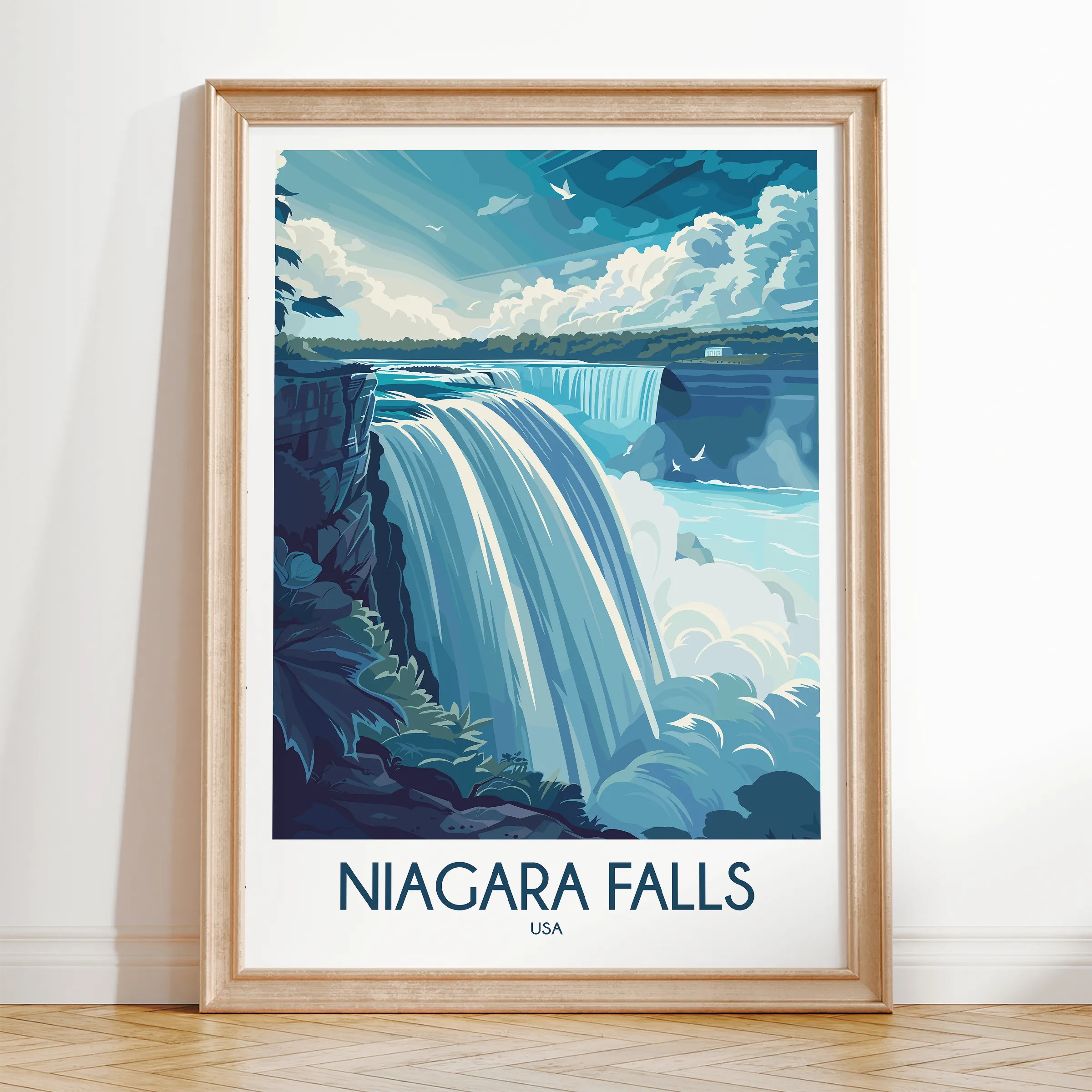 Niagara Falls Minimalist Wall Art