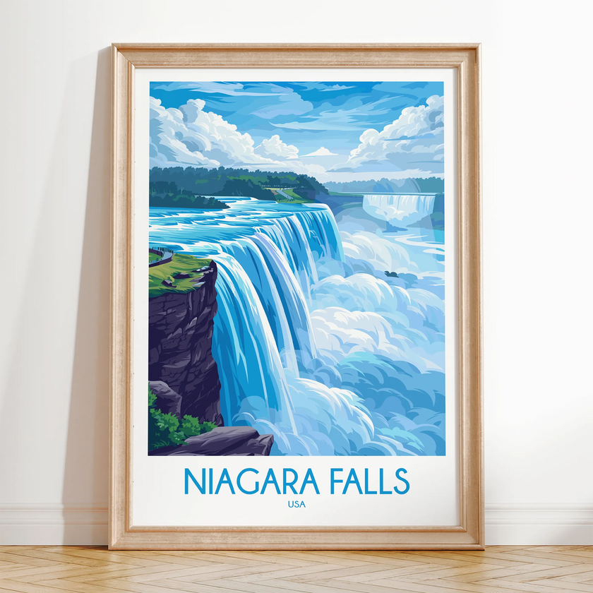 Niagara Falls Minimalist Wall Art
