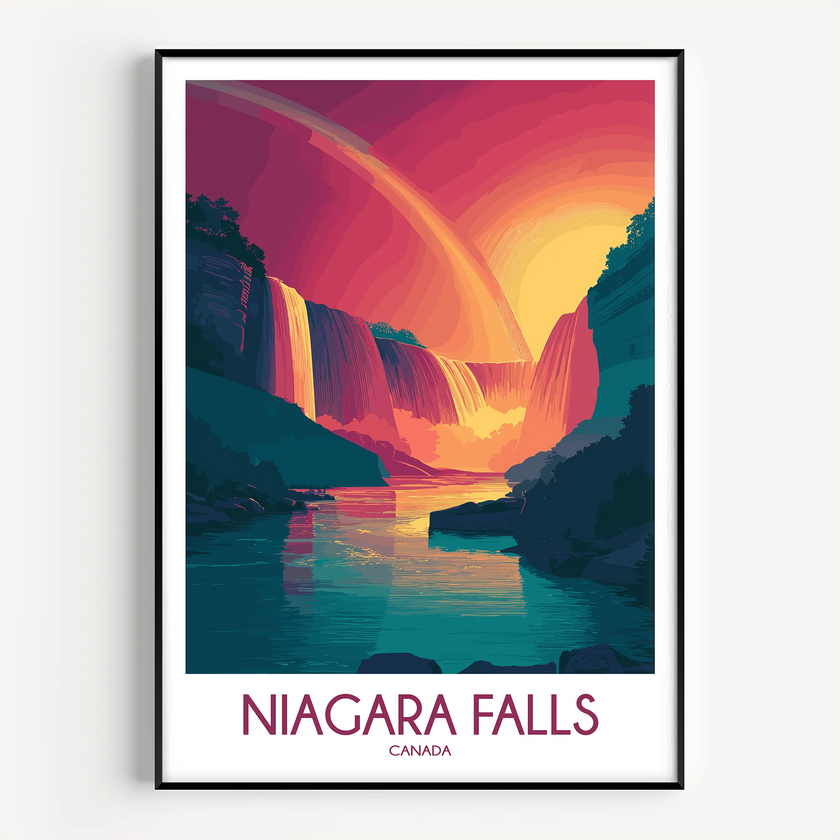 Niagara Falls Minimalist Wall Art