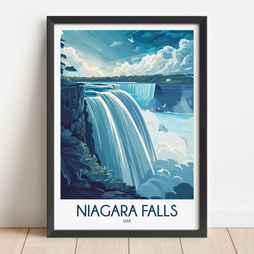 Niagara Falls Souvenir Poster Print