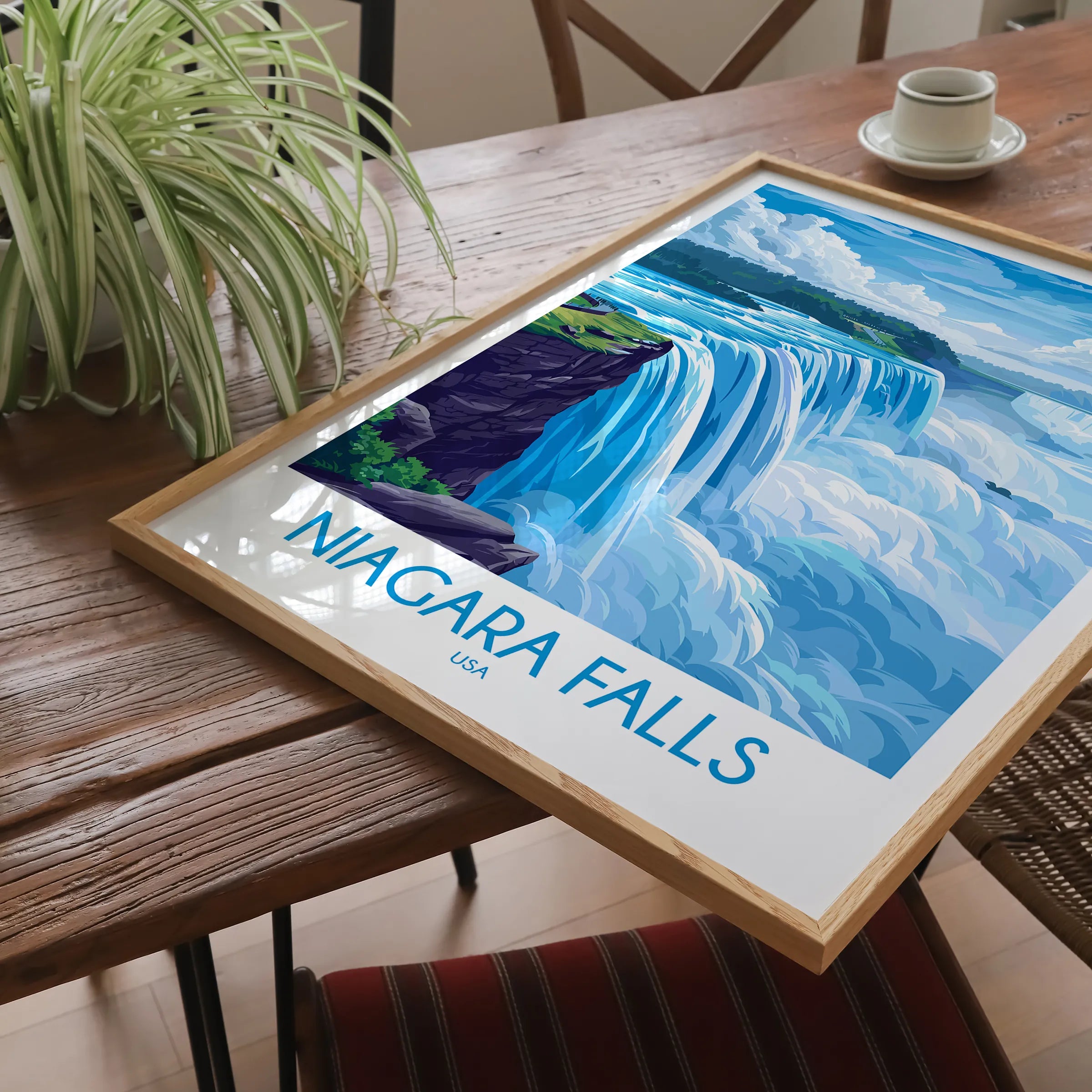 Niagara Falls Vintage Style Print