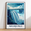 Niagara Falls Vintage Style Print