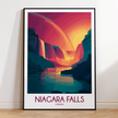Niagara Falls Vintage Style Print