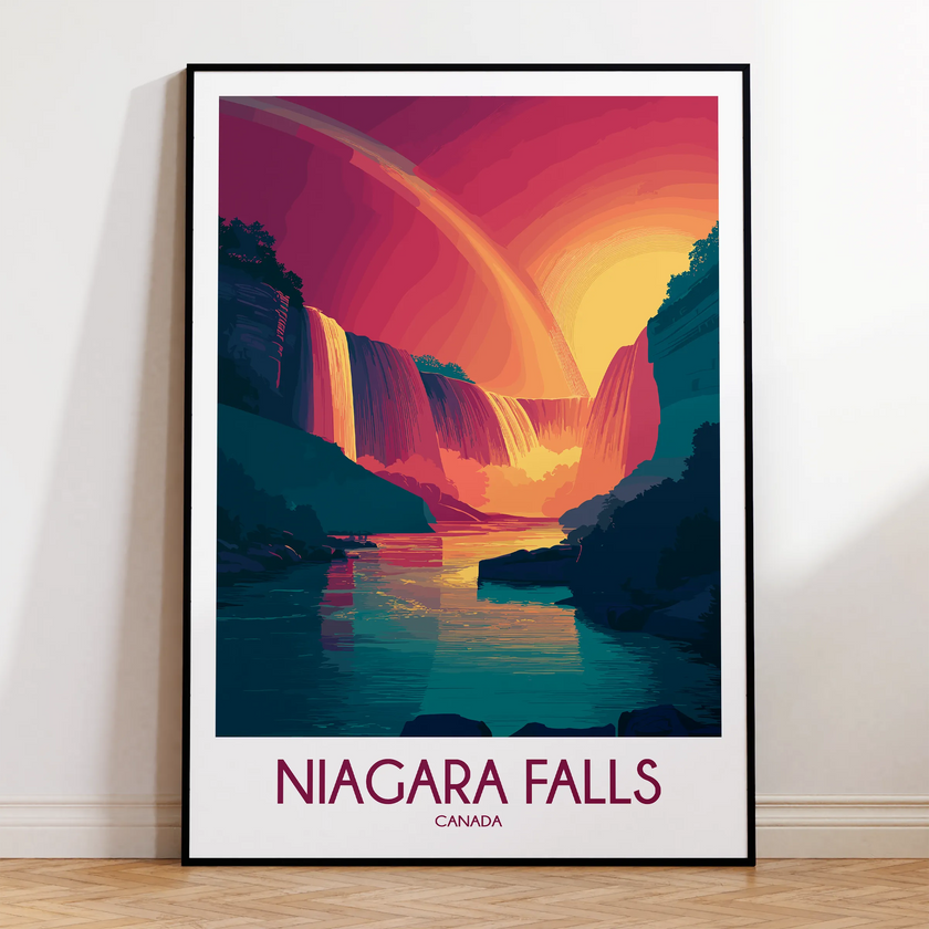 Niagara Falls Vintage Style Print