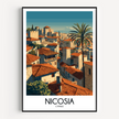 Nicosia Modern Travel Poster