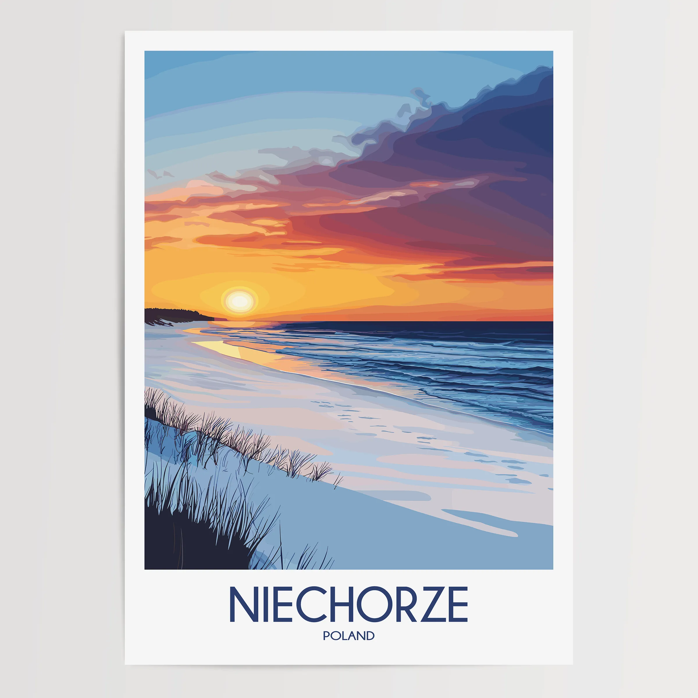 Niechorze Minimalist Wall Art