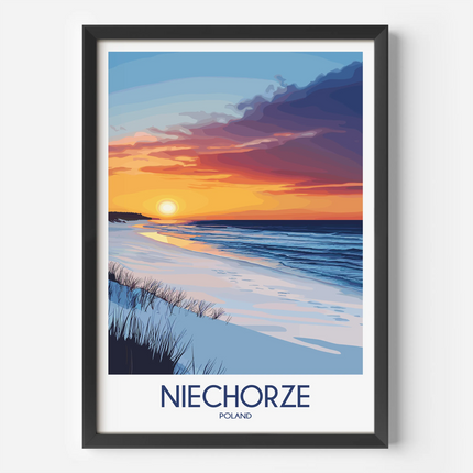 Niechorze Vintage Style Print