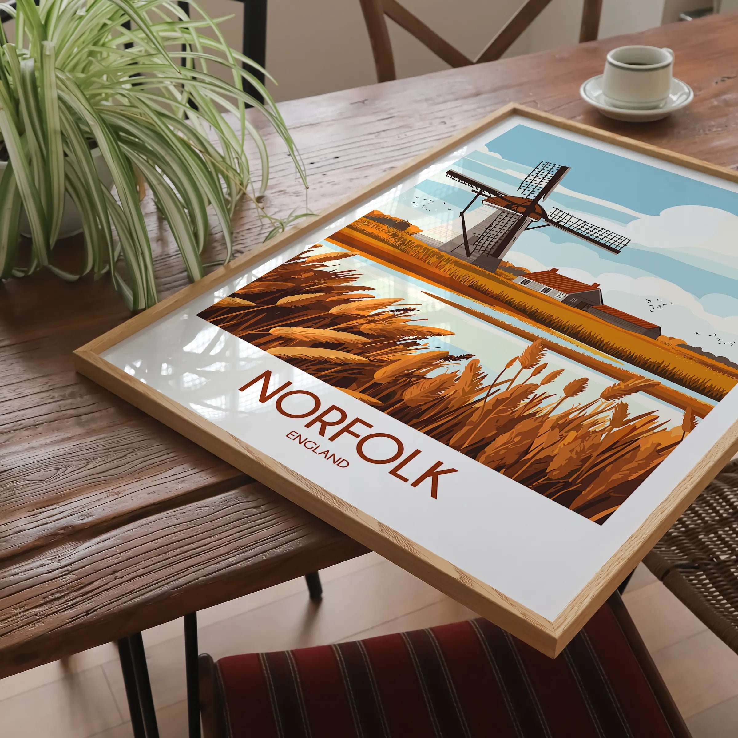 Norfolk Modern Travel Poster